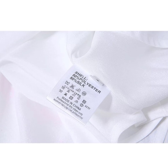 Novelty rooster chicken print silk dress - Picture 15 of 15